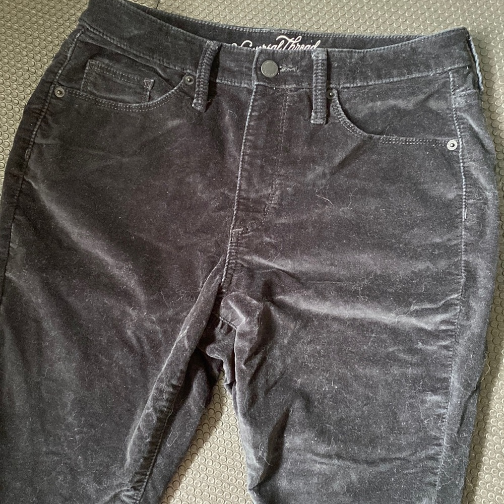 Pants, black velvet material, Universal Thread brand, size 10